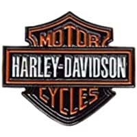 Los mejores  - Pin de metal esmaltado para motoristas Harley Davidson de aproximadamente 35 mm x 30 mm- insignia de metal resistente al…